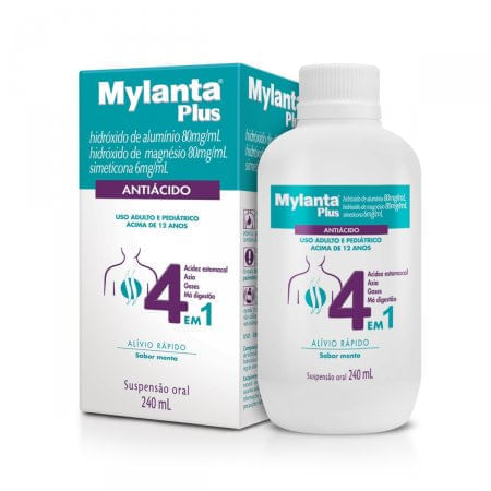 Mylanta Plus Tradicional Suspensão Oral 240mL
