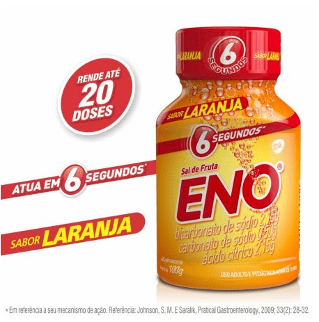 Sal de Fruta Eno Sabor Laranja 100g