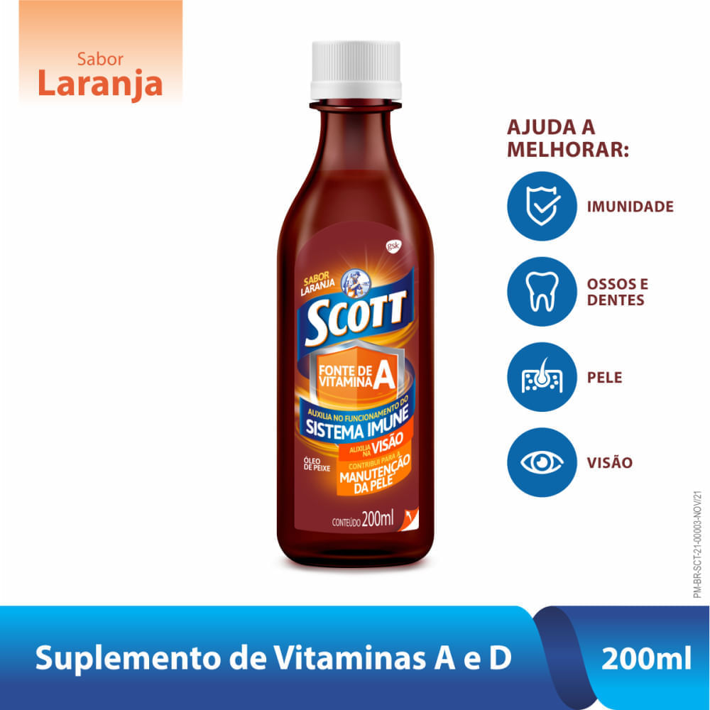 Emulsao Scott Laranja 200Ml