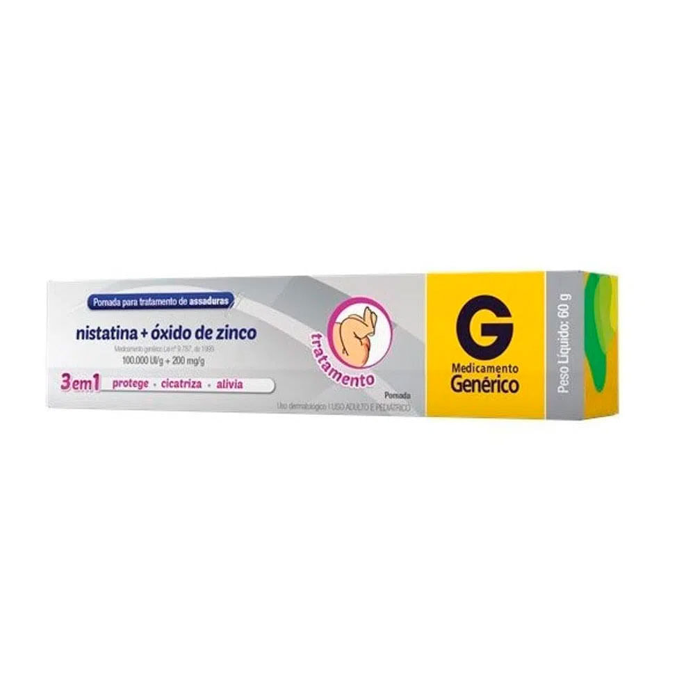 Nistatina+ Óxido de Zinco Cimed pomada 60g