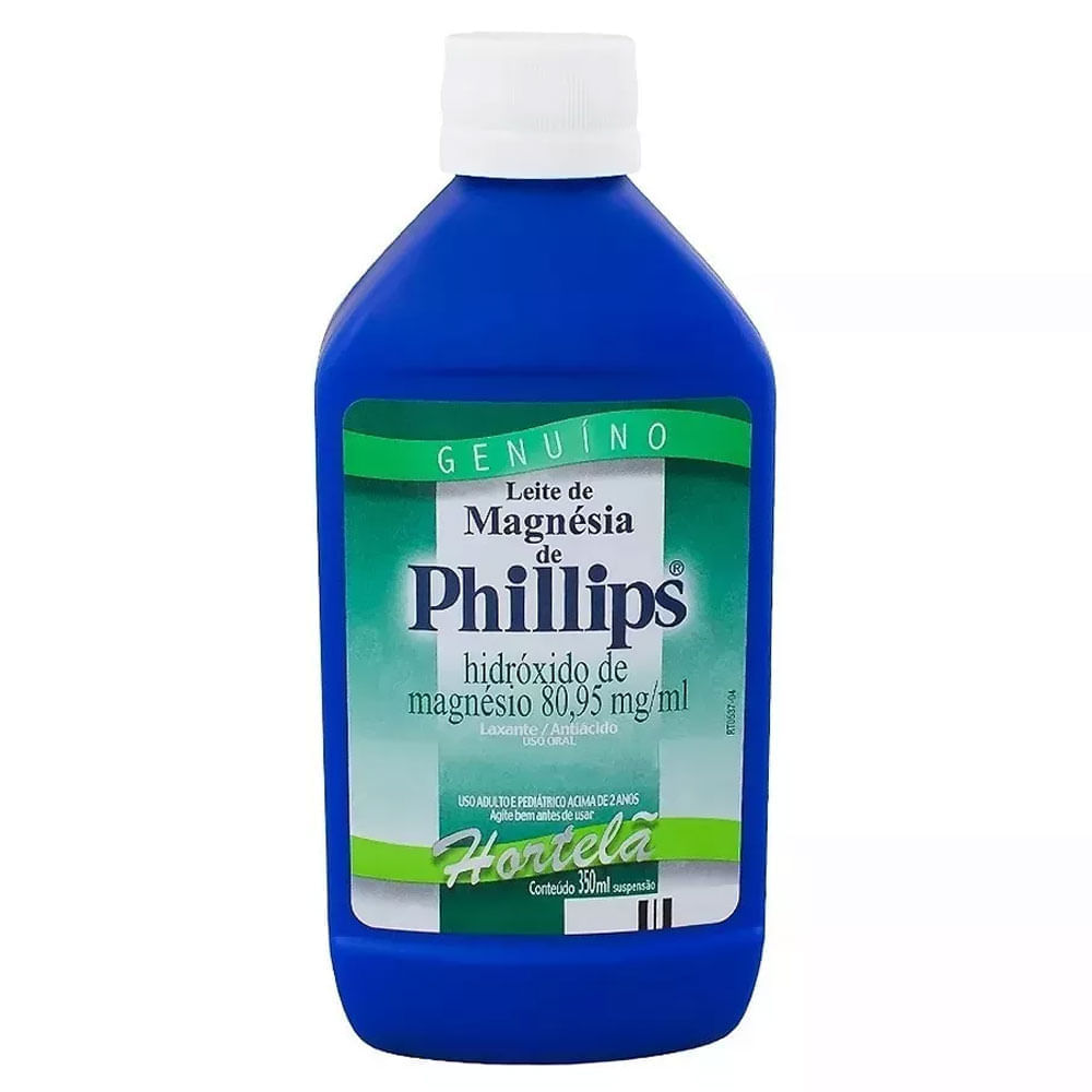 Leite de Magnésia Phillips Sabor Hortelã 350ml