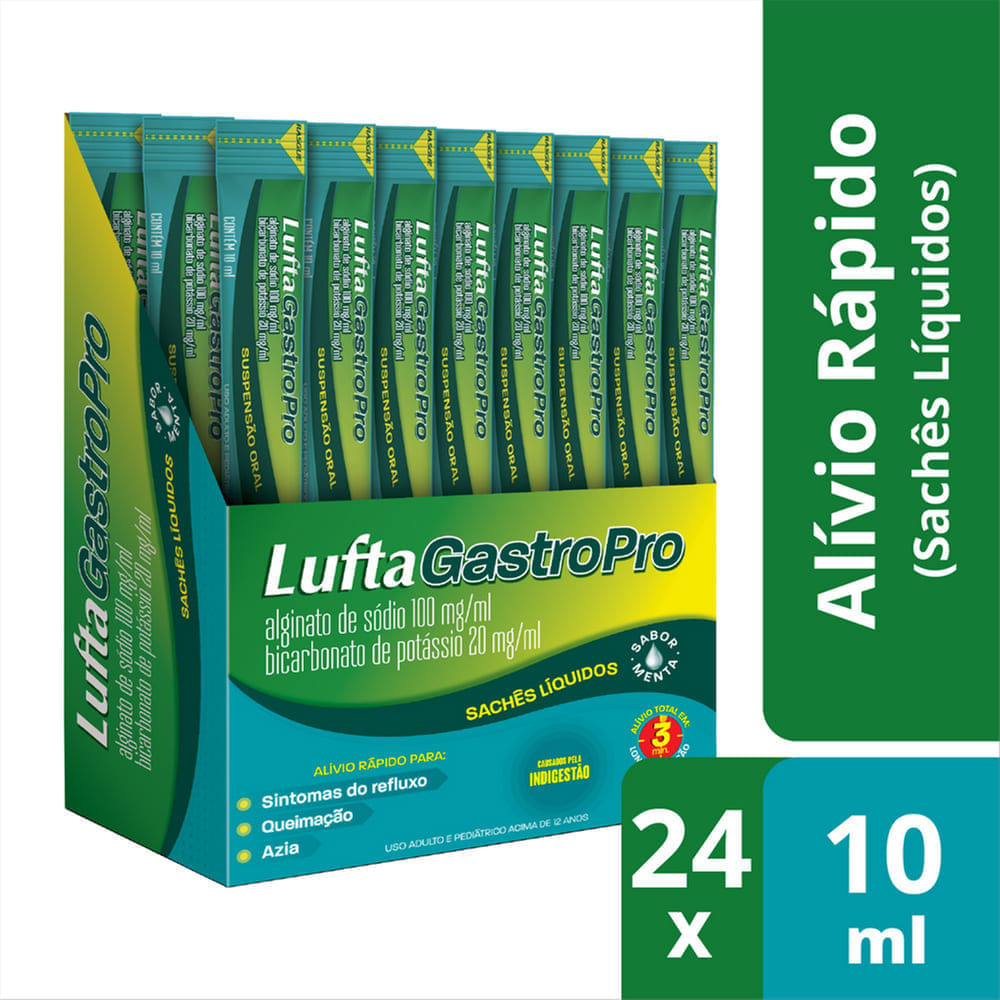 Lufta Gastro Pro Sabor Menta Sachê 10ml