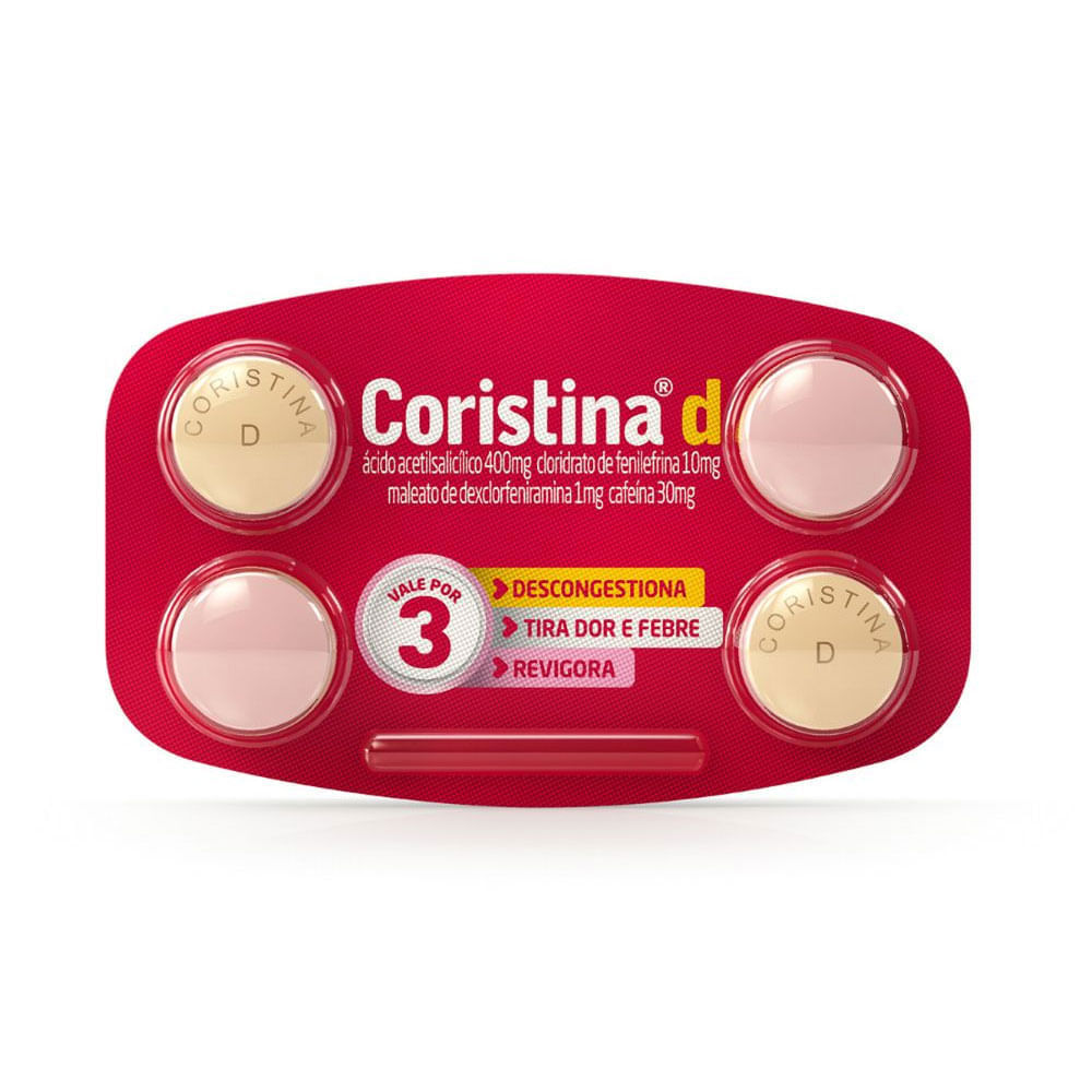 Coristina D Pro Blíster 4 Comprimidos