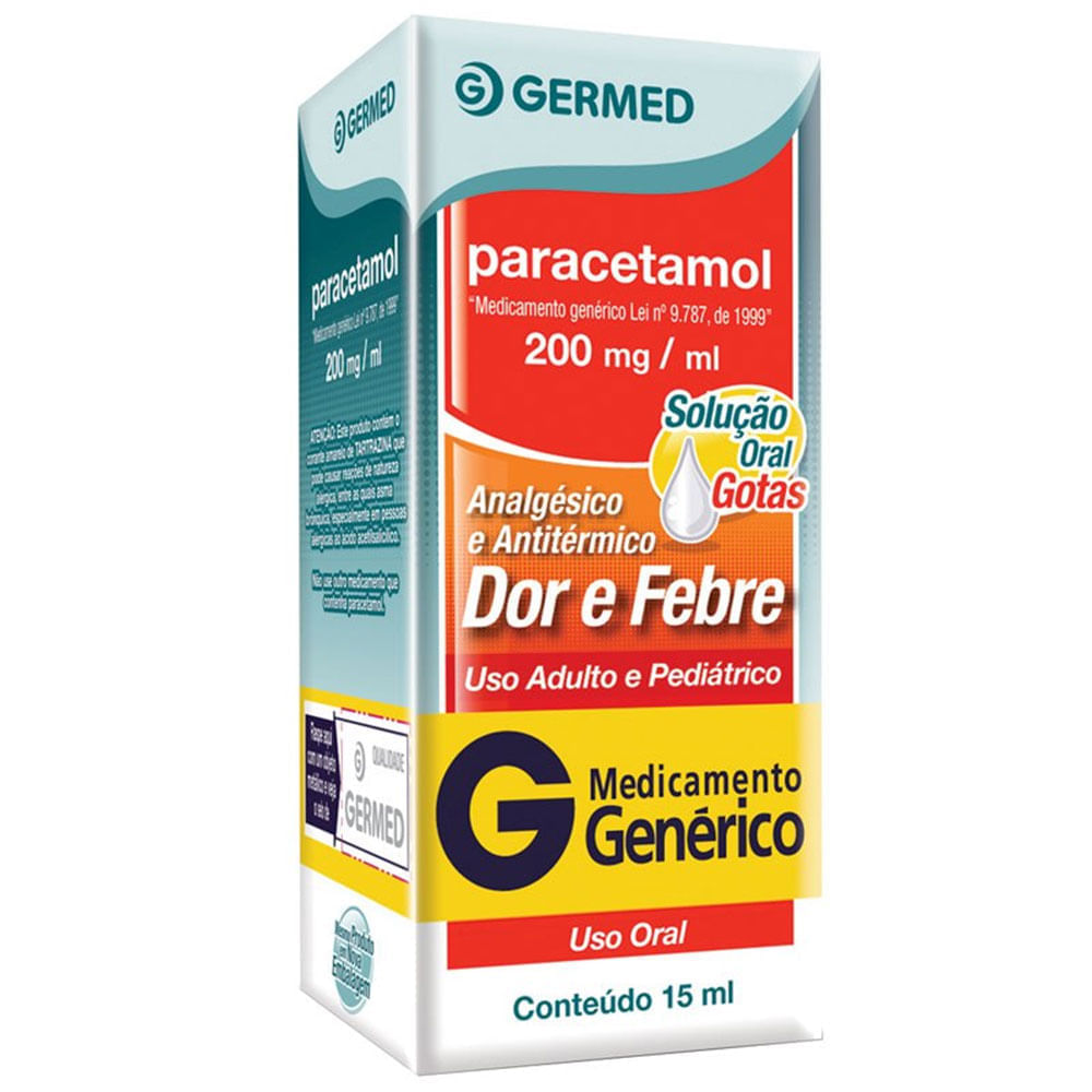 Paracetamol Gotas 15ml Genérico Germed
