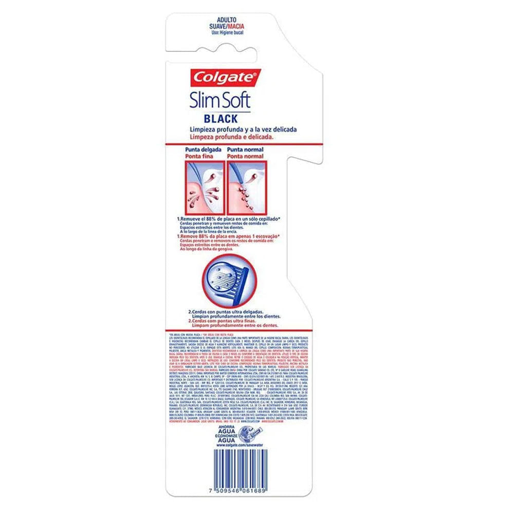 Encontraproduto.com.br - Escova Dental Colgate Slim Soft Macia Carvão Rock in Rio c/ 2 Unid