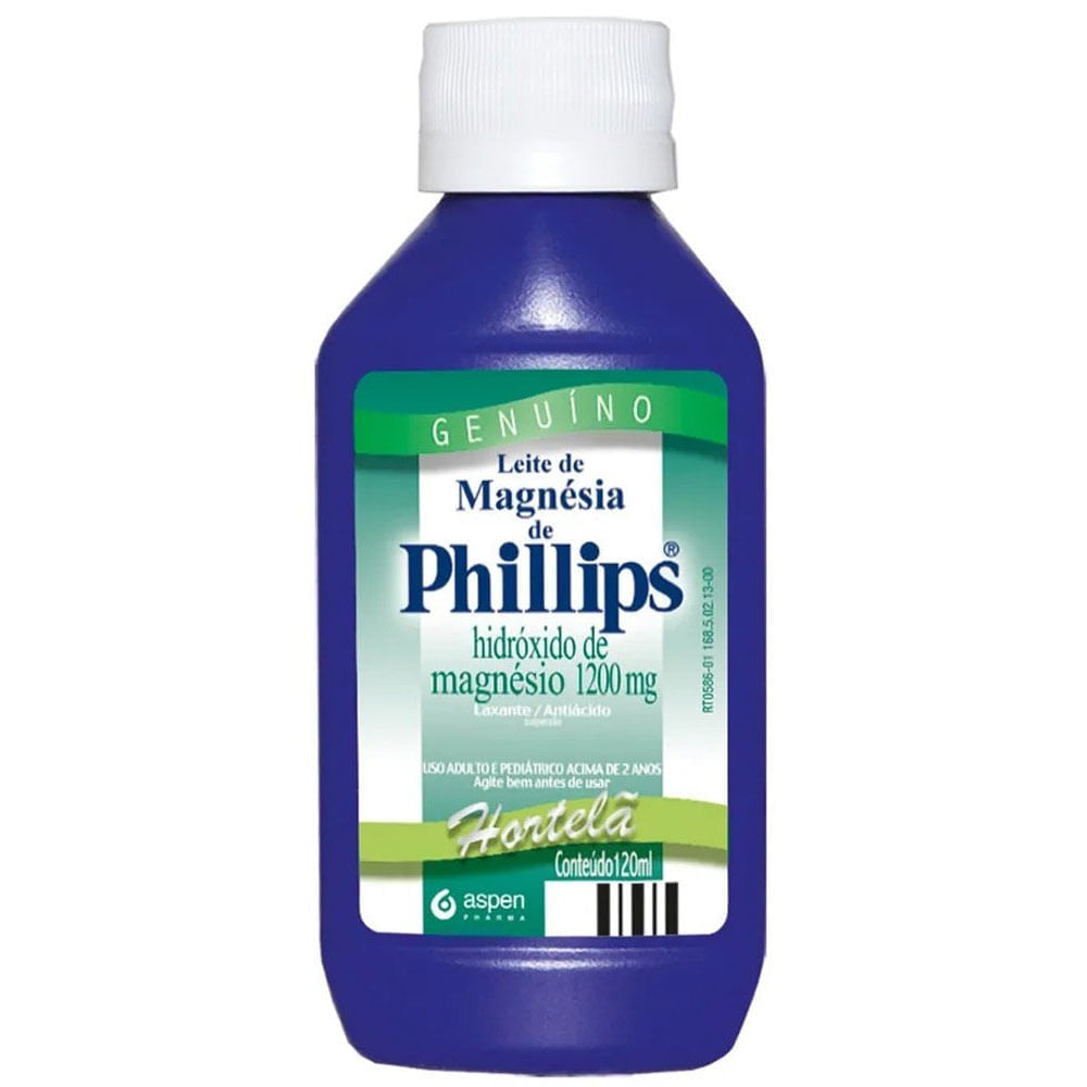 Leite de Magnésia Phillips Sabor Hortelã 120ml