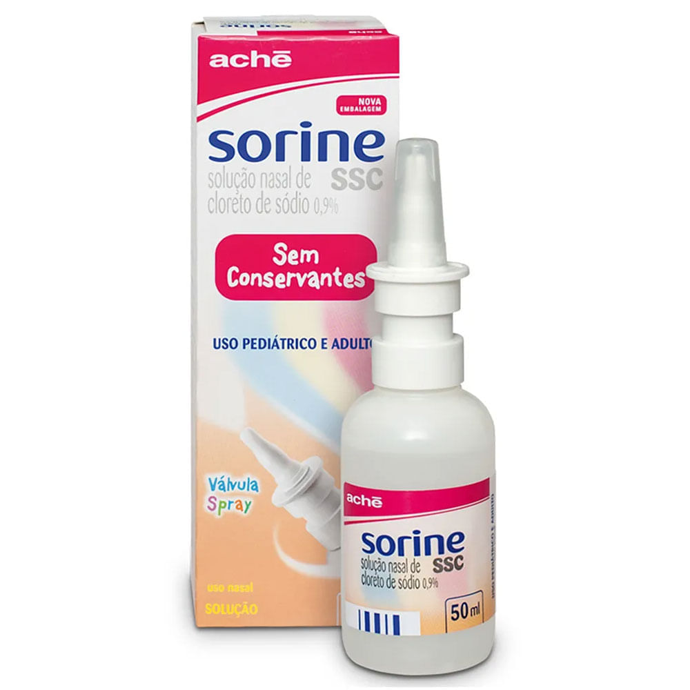 Sorine SSC Spray Solução Nasal 0,9% com 50ml Aché