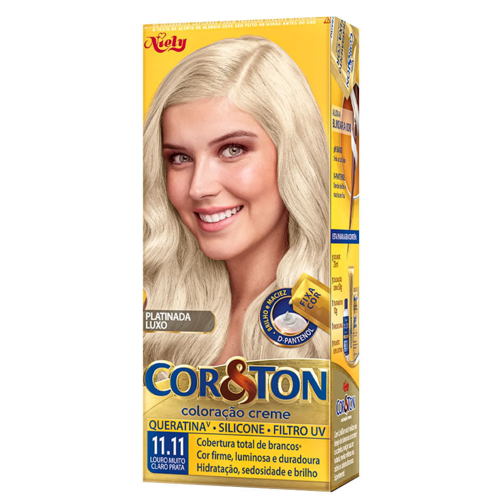 Coloração Cor&Ton 11.11 Louro Muito Claro Prata