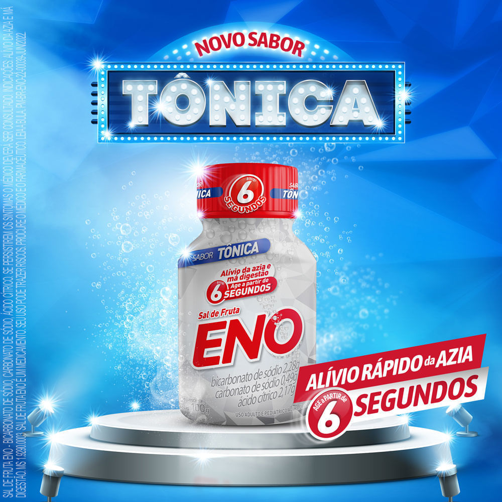 Sal de Fruta Eno Sabor Tônica 100g