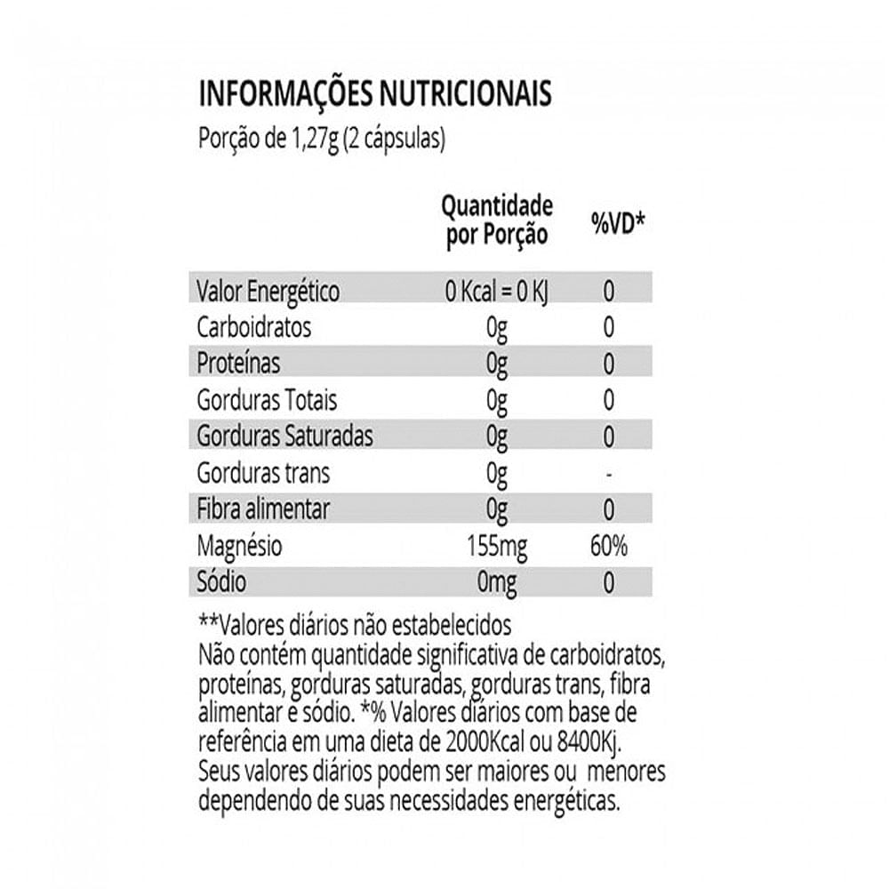 Cloresil Cloreto de Magnésio - 500mg - 100 Cápsulas - Maxinutri