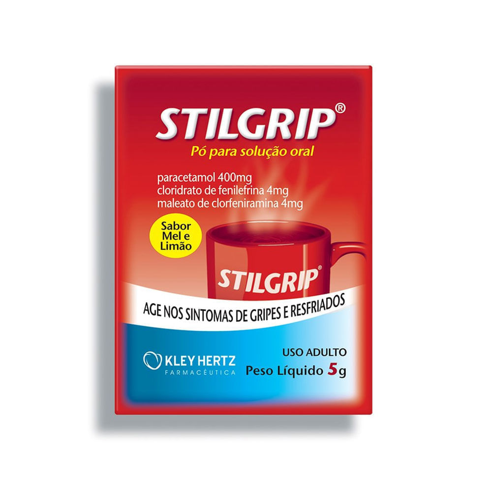 Antigripal, Analgésico, Antitérmico e Antialérgico Stilgrip 400mg/g + 4mg/g + 4mg/g 5g