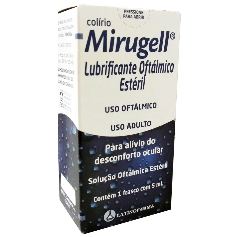 Mirugell Solução Oftálmica Estéril 5ml