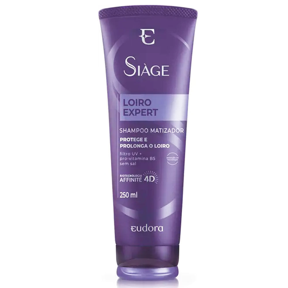 Shampoo Matizador Eudora Siàge Loiro Expert 250Ml