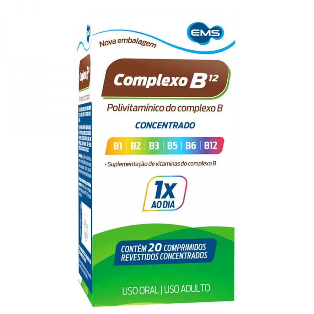 Vitamina B Complexo B EMS  20 Drágeas