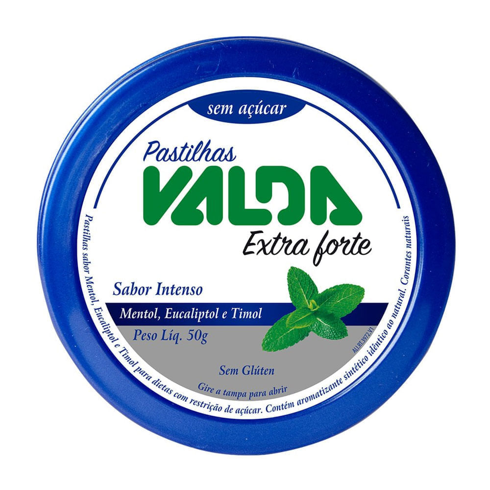 Pastilha Valda Extra Forte Lata 50g