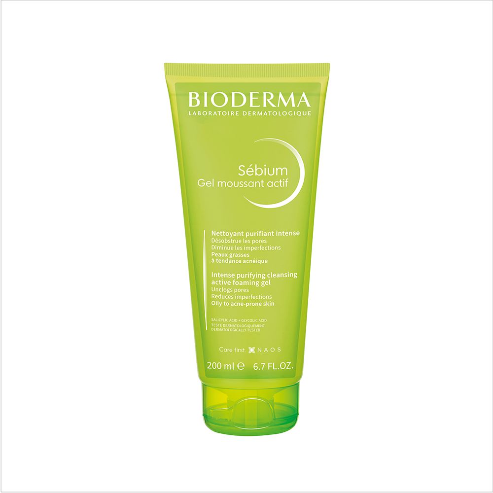 Gel de Limpeza Bioderma Sebium Gel Moussant Actif 200Ml