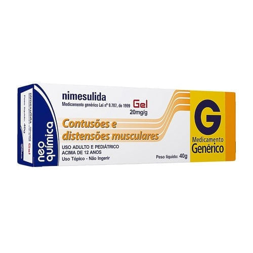 Nimesulida 20mg/g Neo Química Gel 40g