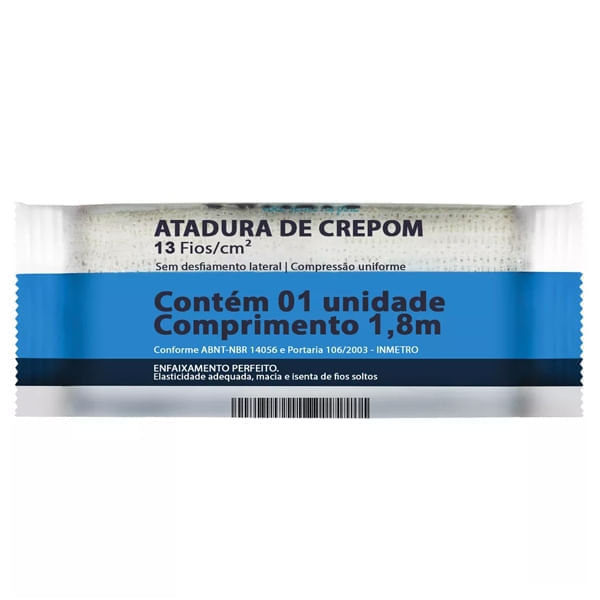 Atadura de Crepom 8cm x 1,8m Neve