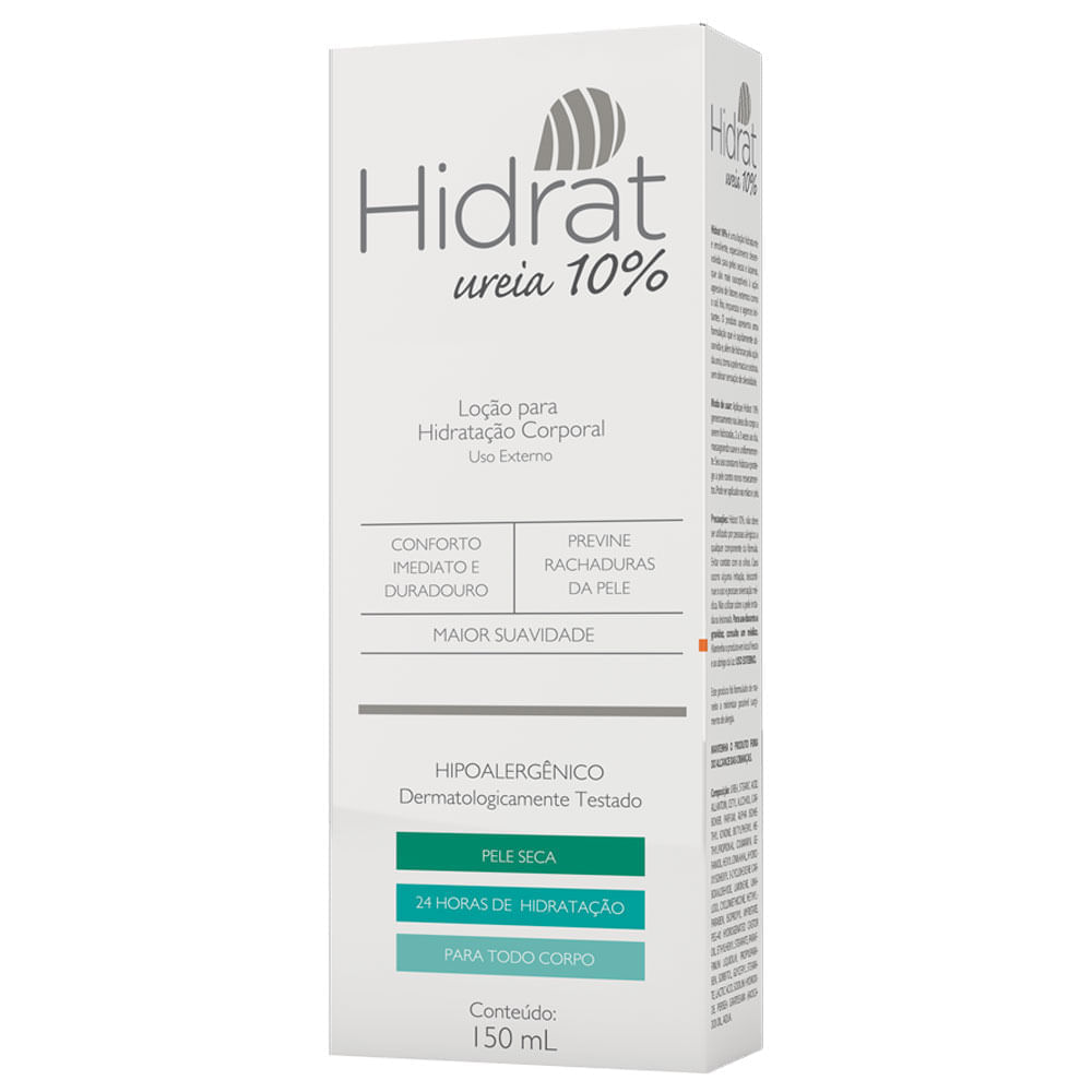 Hidrat 10 Loção Hidratante Uréia Corporal 10% 150mL