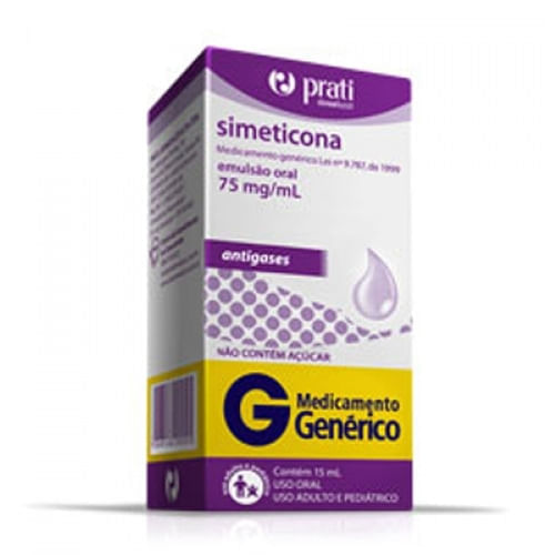 Simeticona Gotas 75mg/mL 15mL Genérico Prati Donaduzzi