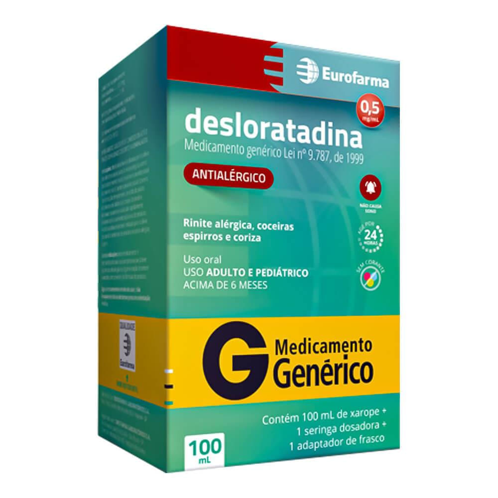 Desloratadina Xarope 0,5Mg/Ml 100Ml Eurofarma