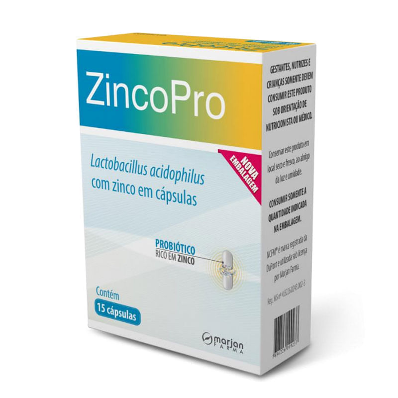 Zincopro Marjan com 15 cápsulas