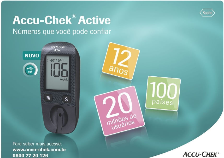 Accu-Chek Active Kit Monitor de Glicemia Completo