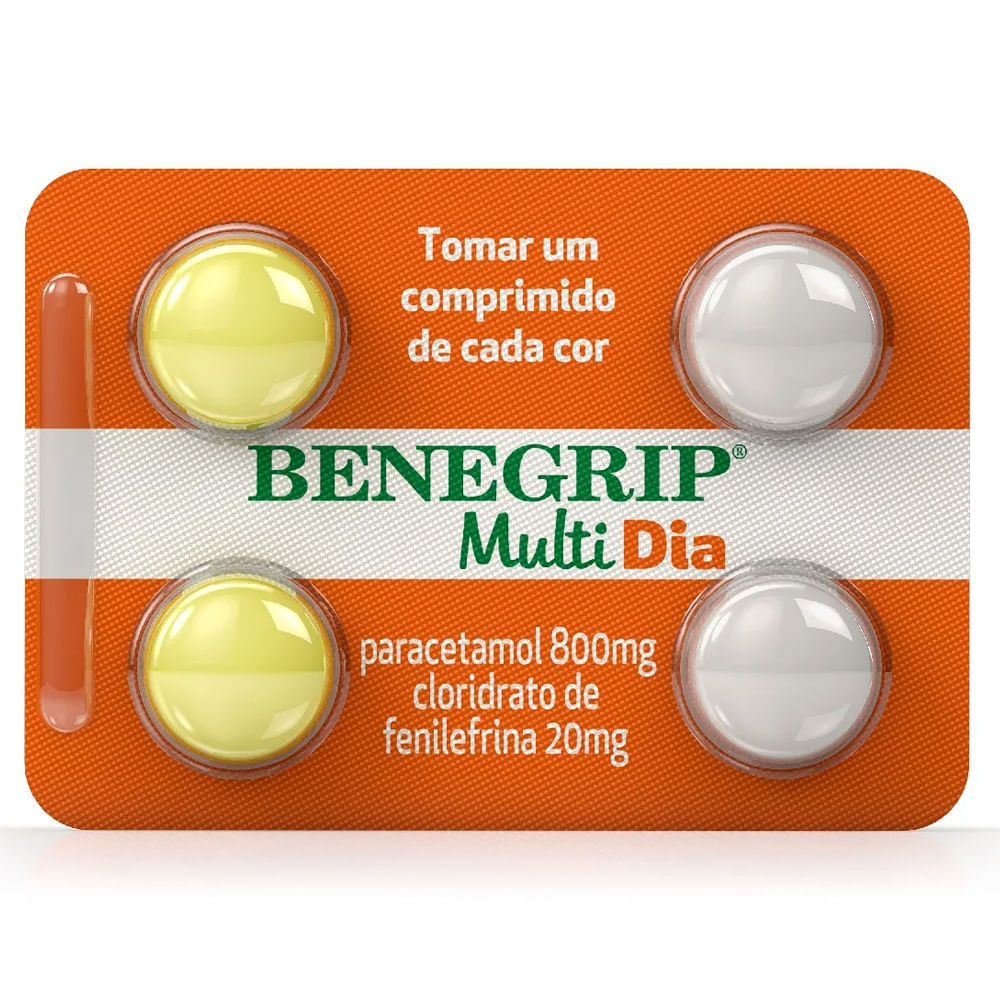 Benegrip Multi Dia com 4 Comprimidos Hypera