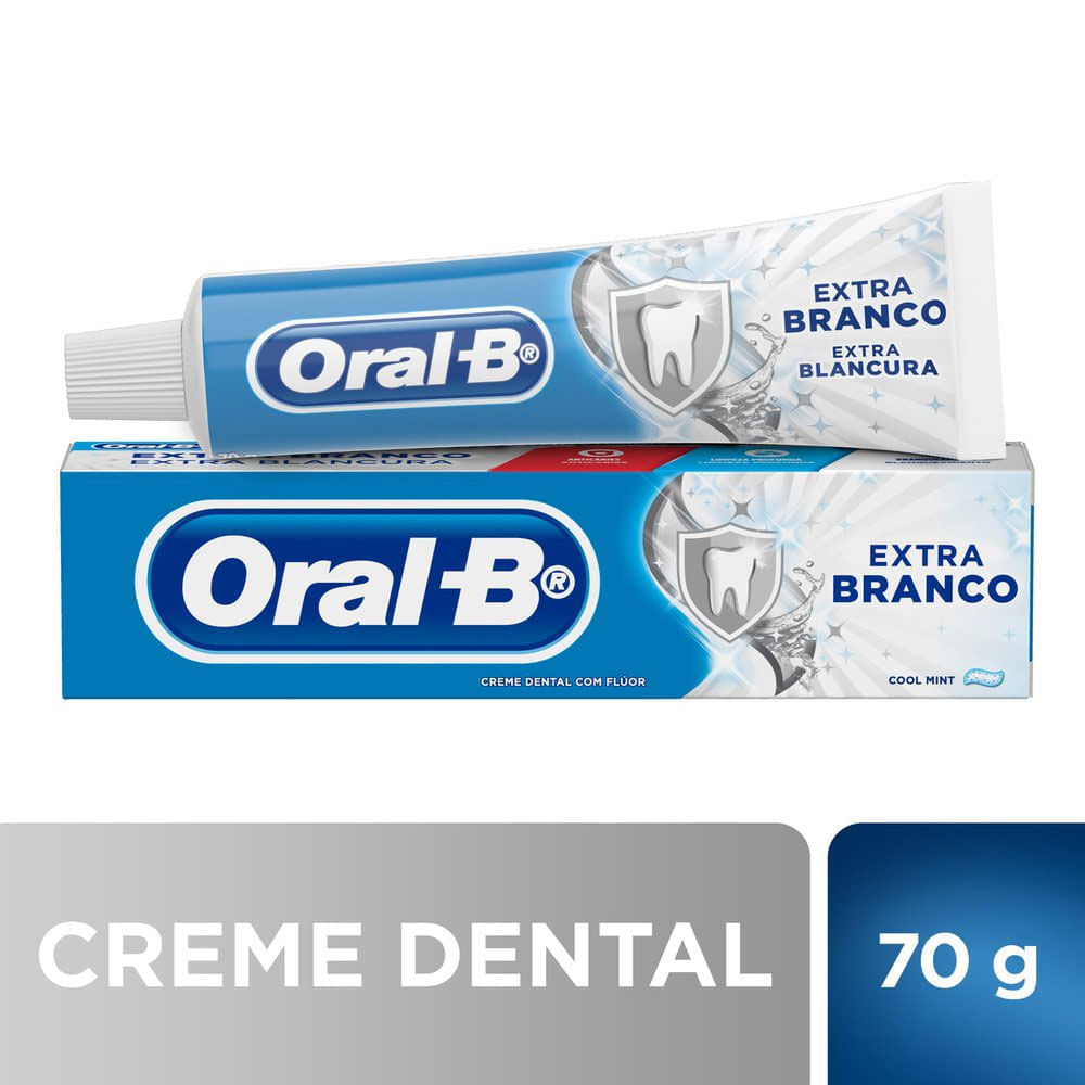 Creme Dental OralB Extra Branco 70g
