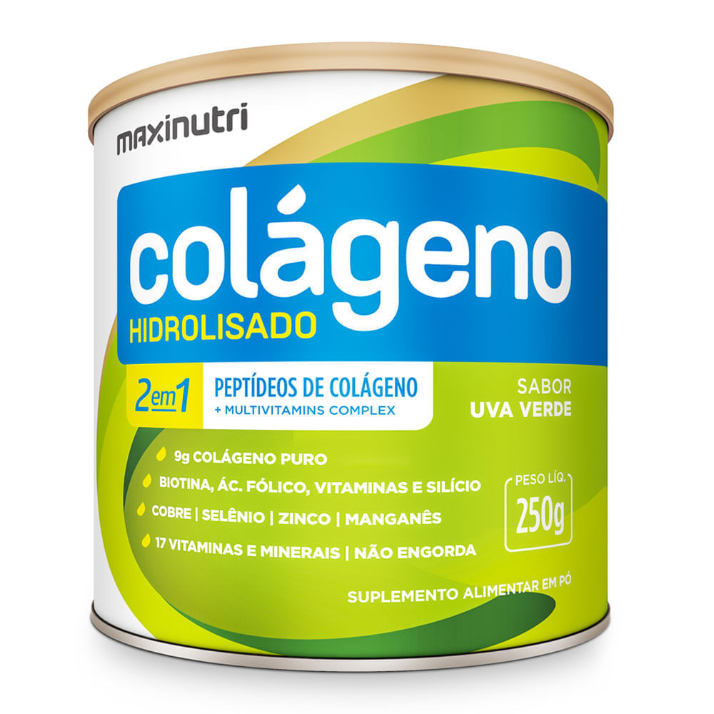 Colágeno Hidrolisado Maxinutri Uva Verde 250g