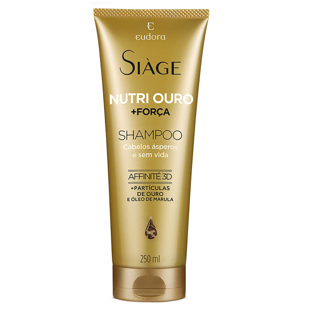 Shampoo Eudora Siàge Nutri Ouro Mais Força 250Ml