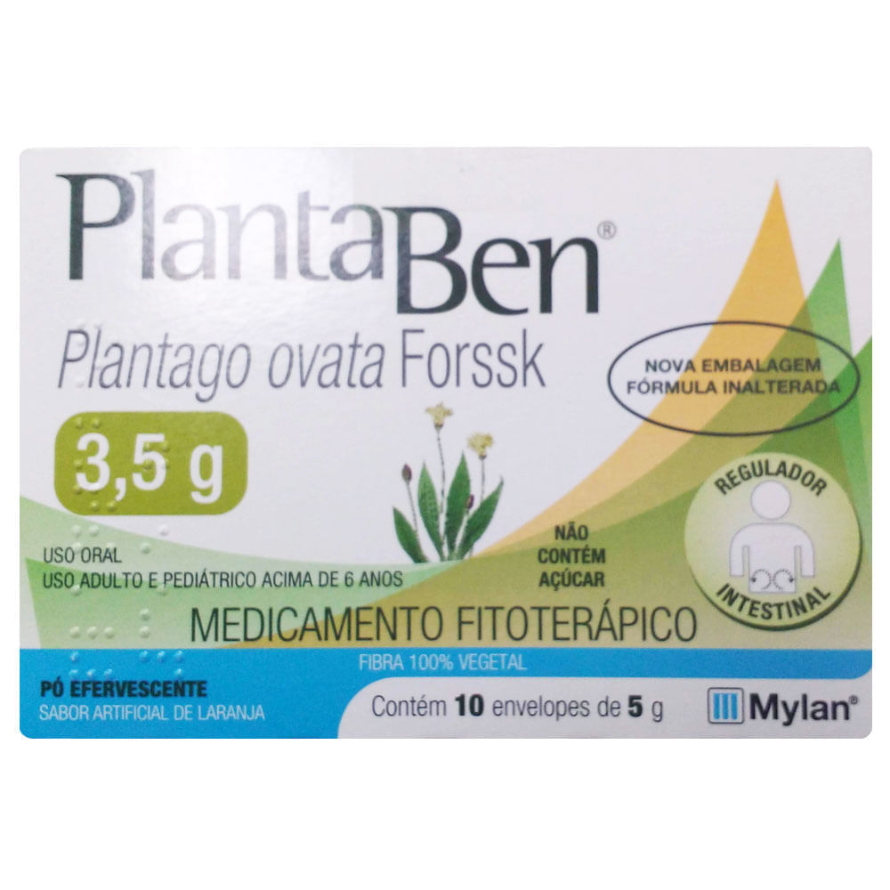 Plantaben Pó Sabor Laranja 3,5g c/ 10 Envelopes de 5g Cada