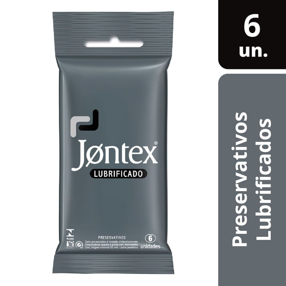 Preservativo Lubrificante Jontex com 6 Unidades