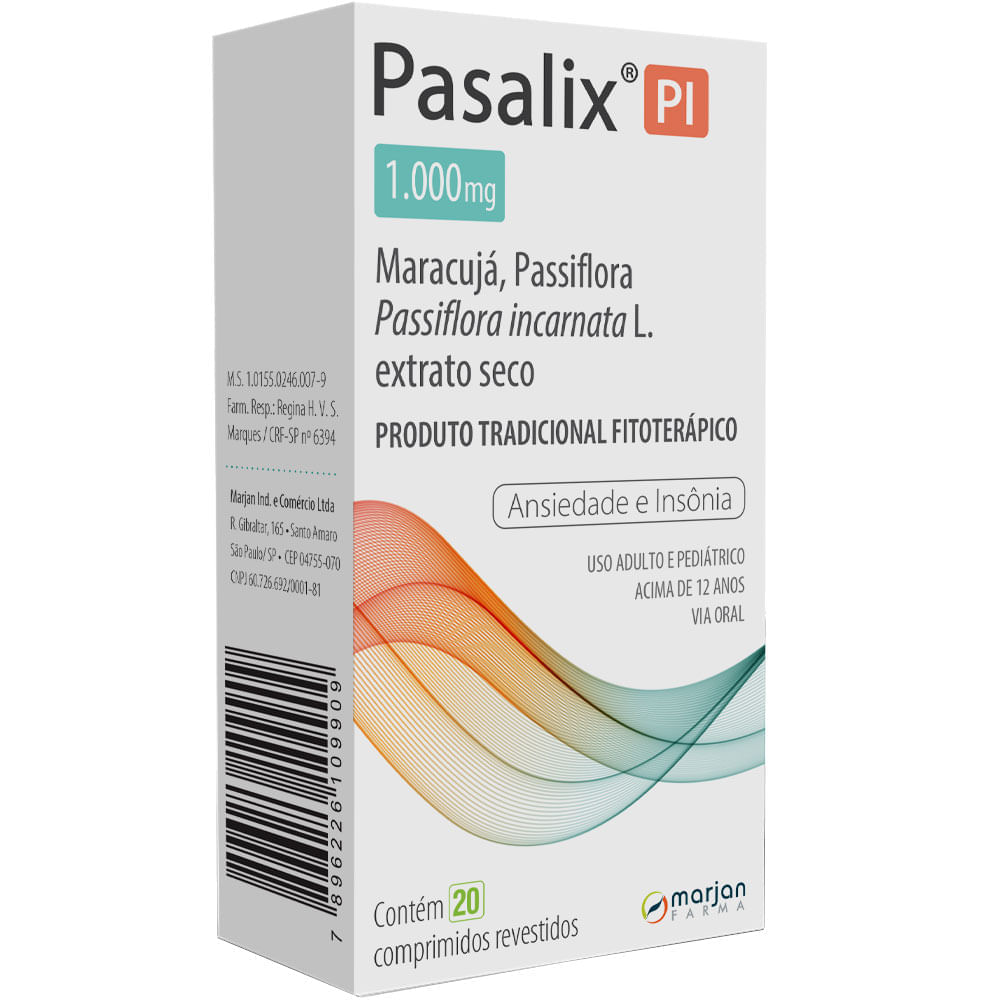 Pasalix PI 1000Mg com 20 Comprimidos