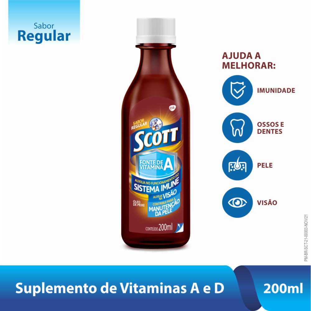 Emulsão Scott Sabor Tradicional - 200ml