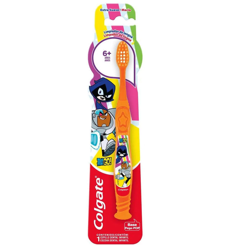 Escova Dental Colgate Jovens Titans 6+ Anos Extra Suave