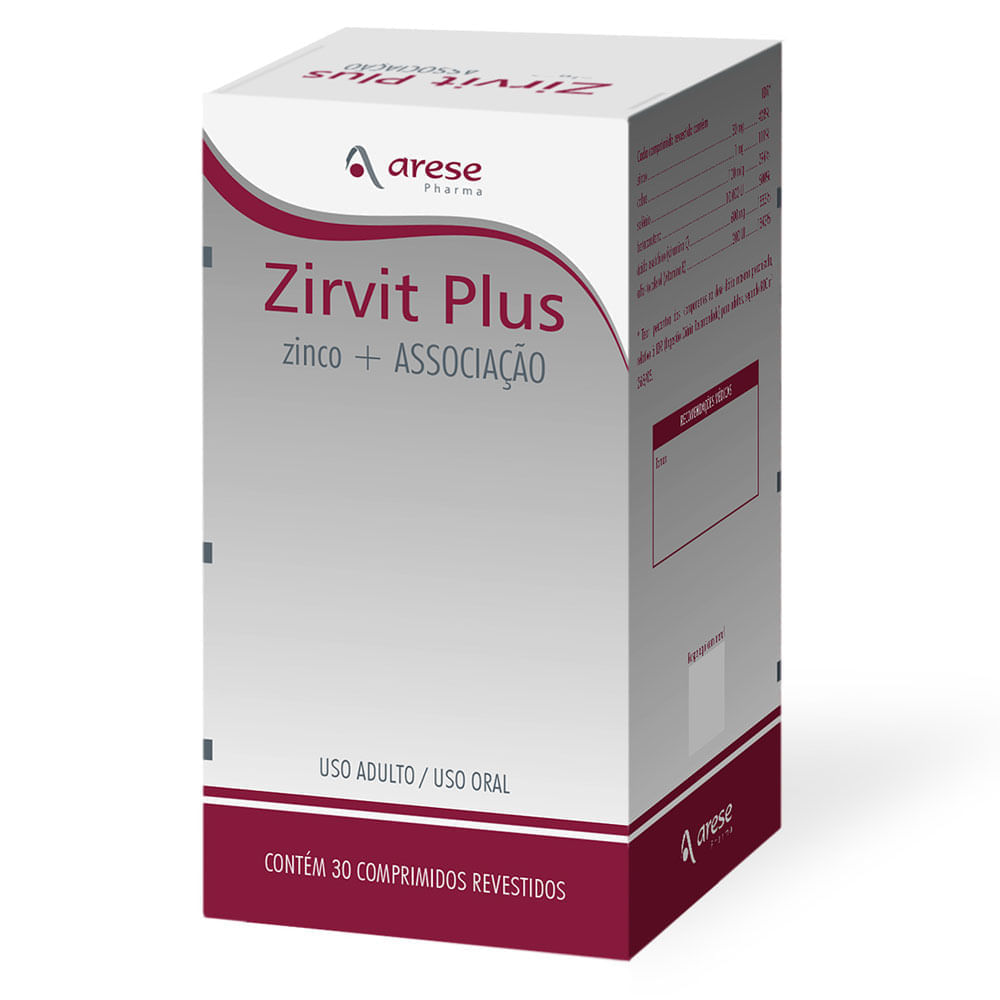 Zirvit Plus Arese 30 Comprimidos Revestidos