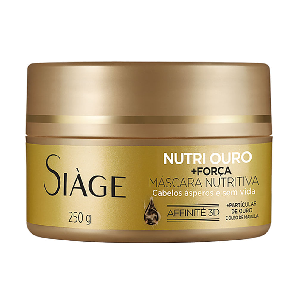Mascara Capilar Eudora Siàge Nutri Ouro Mais Força Nutritiva 250G