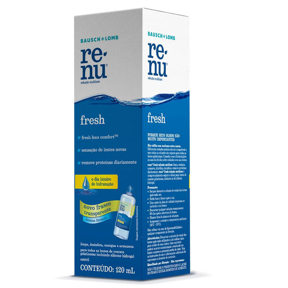 Renu Plus Solução Com 120ml