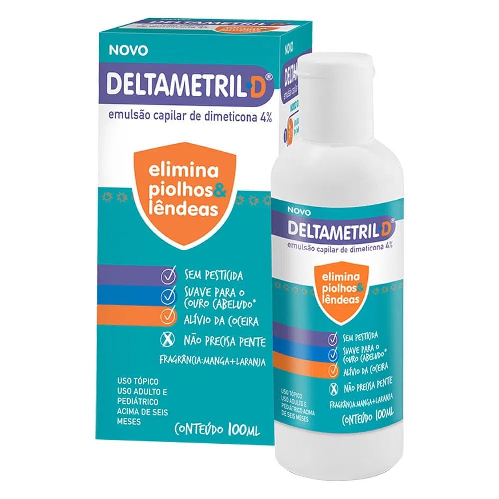 Emulsão Capilar Deltametril D Manga+Laranja 100ml