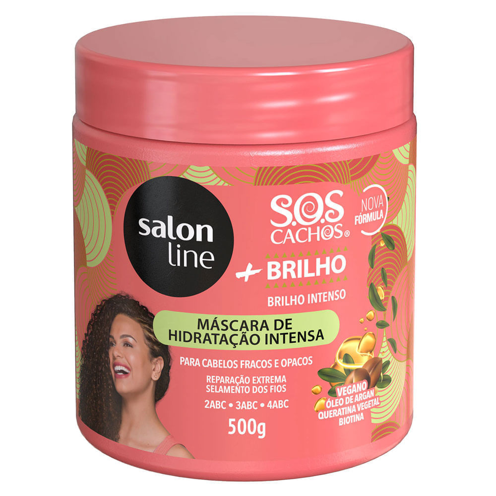 Salon Line SOS Cachos+Brilho Máscara de Tratamento 500g