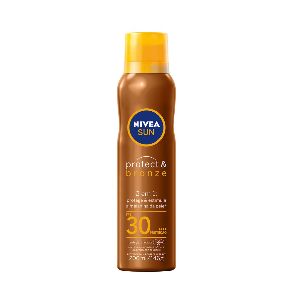 Protetor Solar Nivea Sun Protect&Bonze Aerosol FPS30 200ml