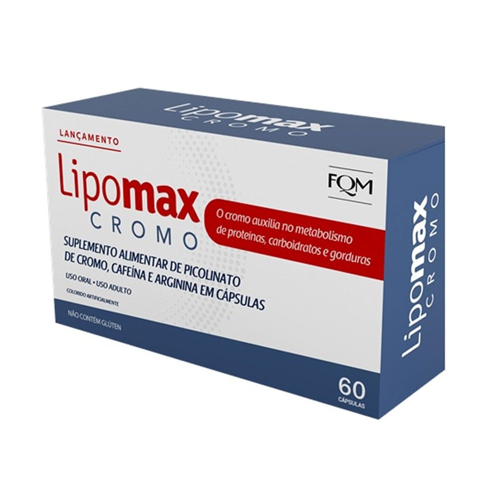 Lipomax Cromo Com 60 Comprimidos