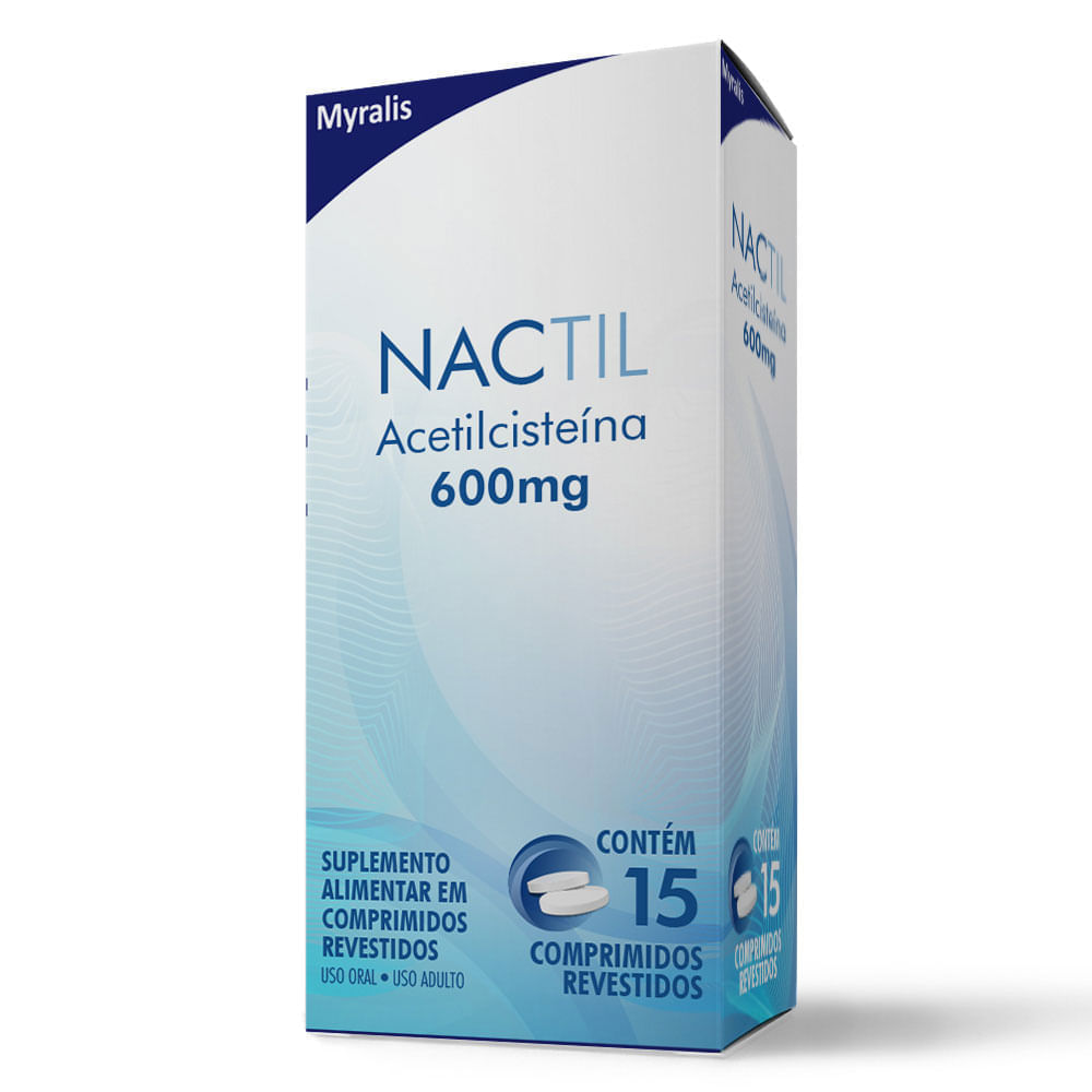 Suplemento Alimentar Myralis Nactil 600mg 15 Comprimidos