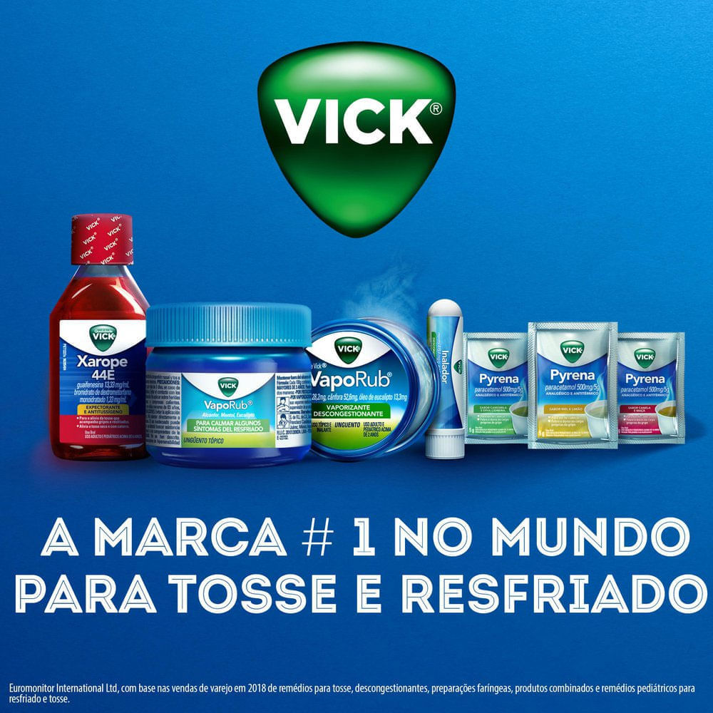 Encontraproduto.com.br - Vick Pyrena Mel e Limão Chá 5 Envelopes 5g