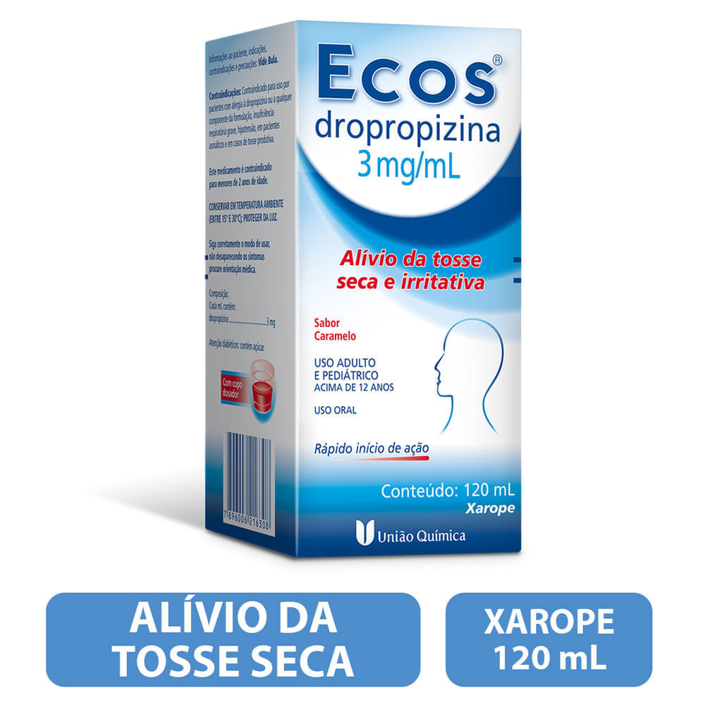 Encontraproduto.com.br - Ecos Xarope 3mg/ml 120ml