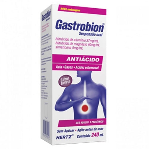 Gastrobion Suspensão Oral 37mg/40mg/5mg/mL 240mL
