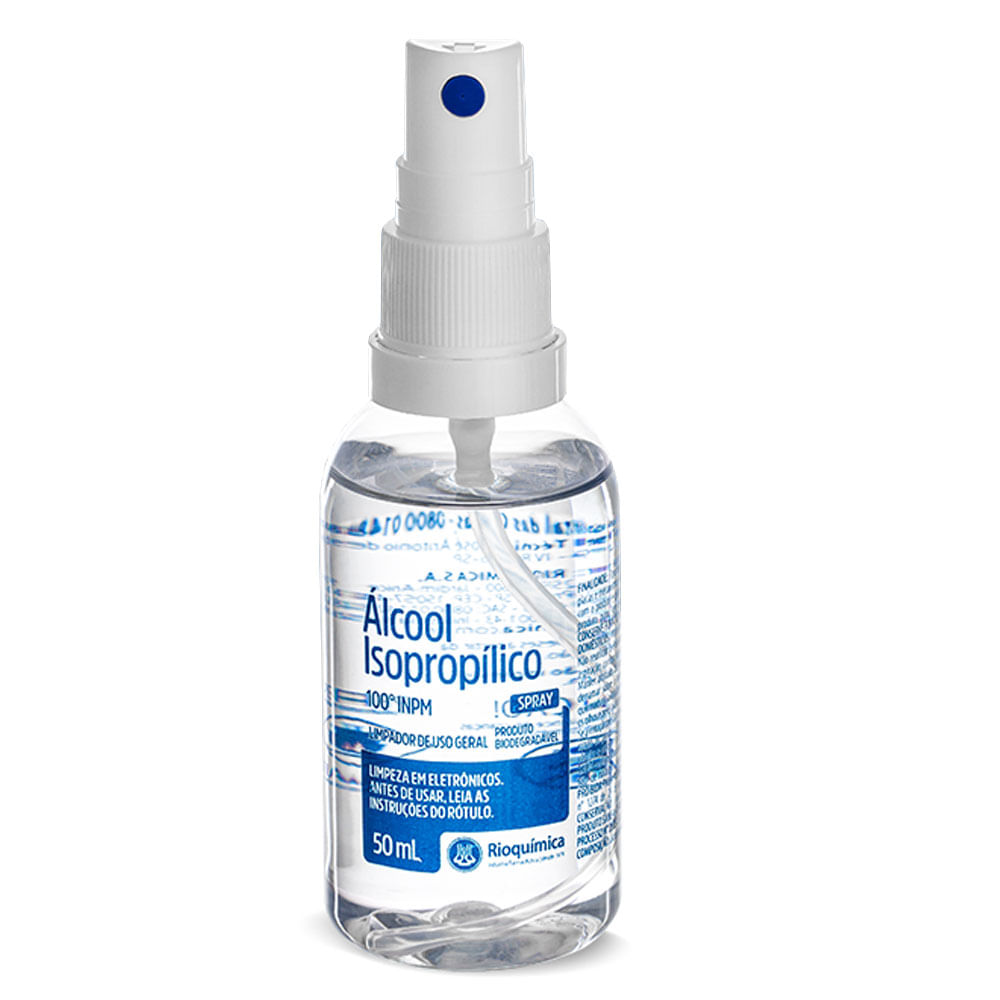 Álcool Isopropílico Antisséptico Spray 50ml Rioquímica