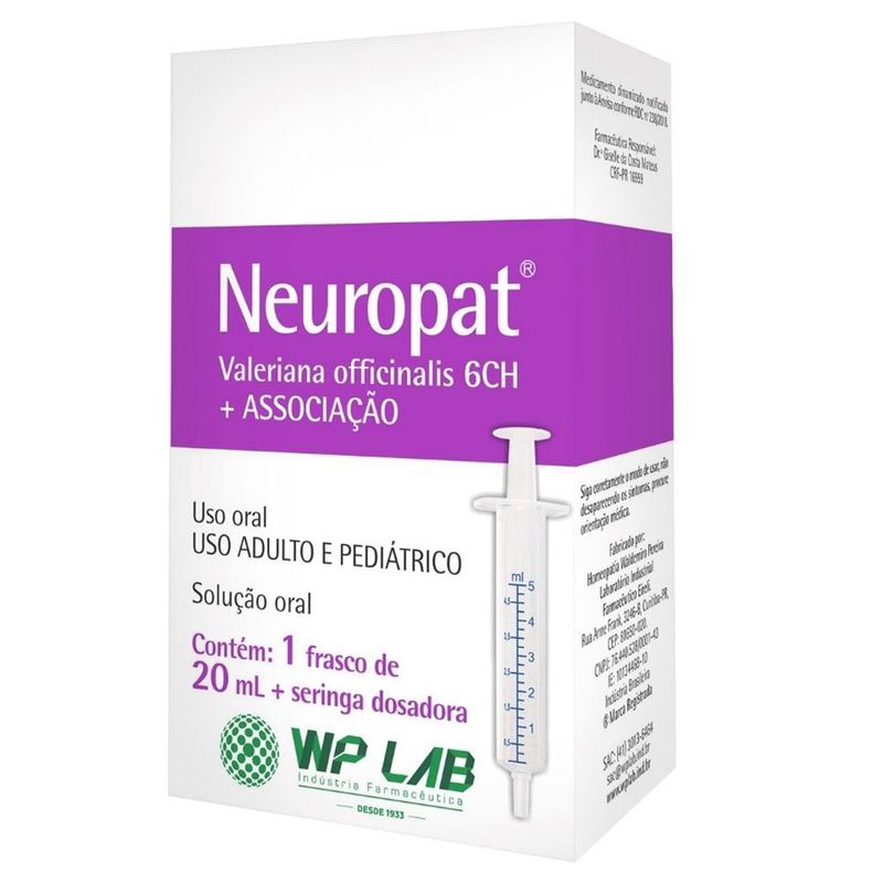 Neuropat Solução Oral Gotas 20ml Em Oferta - Farmadelivery