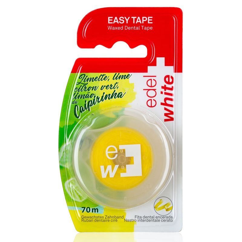 Fita Dental EdelWhite Encerada Easy Tape Limão 70m em Oferta